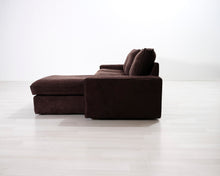 Lataa kuva Galleria-katseluun, 3-istuttava divaanisohva ruskea