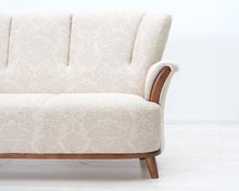 Lataa kuva Galleria-katseluun, 3-istuttava kangassohva beige