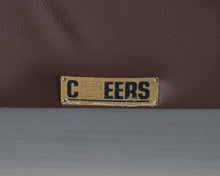 Lataa kuva Galleria-katseluun, 2-istuttava nahkasohva ruskea