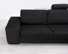 Lataa kuva Galleria-katseluun, 5-istuttava kulmasohva tummanharmaa