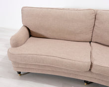 Lataa kuva Galleria-katseluun, 3-istuttava kangassohva beige