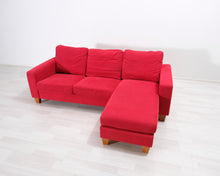 Lataa kuva Galleria-katseluun, 3-istuttava divaanisohva punainen