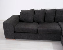 Lataa kuva Galleria-katseluun, 3-istuttava divaanisohva tummanharmaa
