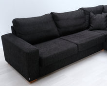 Lataa kuva Galleria-katseluun, Asko 3-istuttava kangassohva tummanharmaa
