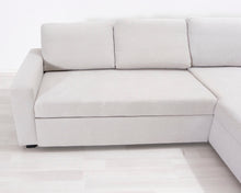 Lataa kuva Galleria-katseluun, 3-istuttava vuodesohva vaaleanharmaa