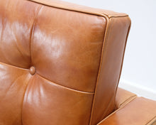 Lataa kuva Galleria-katseluun, 3-istuttava nahkasohva konjakinvärinen