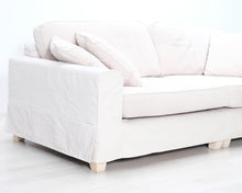 Lataa kuva Galleria-katseluun, Asko 3-istuttava kangassohva beige