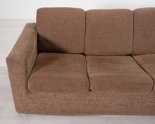 Lataa kuva Galleria-katseluun, 3-istuttava vuodesohva ruskea