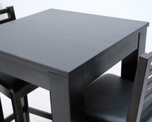 Lataa kuva Galleria-katseluun, Baaripöytä ja kaksi tuolia tummanruskea