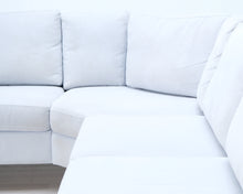 Lataa kuva Galleria-katseluun, 6-istuttava kulmasohva vaaleanharmaa