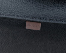 Lataa kuva Galleria-katseluun, Asko 4-istuttava nahkasohva musta