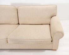 Lataa kuva Galleria-katseluun, 3-istuttava kangassohva beige