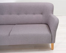 Lataa kuva Galleria-katseluun, 2,5-istuttava kangassohva harmaa