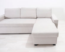 Lataa kuva Galleria-katseluun, 3-istuttava vuodesohva vaaleanharmaa