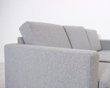 Lataa kuva Galleria-katseluun, 3-istuttava kangassohva harmaa