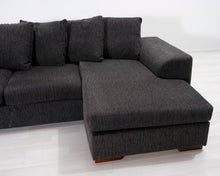 Lataa kuva Galleria-katseluun, 3-istuttava divaanisohva tummanharmaa