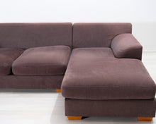 Lataa kuva Galleria-katseluun, 3-istuttava divaanisohva ruskea