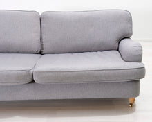 Lataa kuva Galleria-katseluun, 3-istuttava kangassohva harmaa