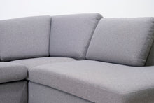Lataa kuva Galleria-katseluun, 3-istuttava kulmasohva harmaa