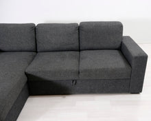 Lataa kuva Galleria-katseluun, 3-istuttava vuodesohva divaanilla harmaa