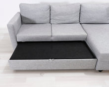 Lataa kuva Galleria-katseluun, 3-istuttava vuodesohva harmaa