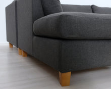 Lataa kuva Galleria-katseluun, 5-istuttava kulmasohva harmaa
