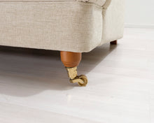 Lataa kuva Galleria-katseluun, 3-istuttava kangassohva luonnonvalkoinen