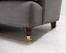 Lataa kuva Galleria-katseluun, 3-istuttava kangassohva ja rahi harmaa