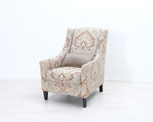 Lataa kuva Galleria-katseluun, Ashley Wilcox nojatuoli kuviollisella verhoilulla