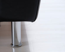 Lataa kuva Galleria-katseluun, 3-istuttava nahkasohva musta