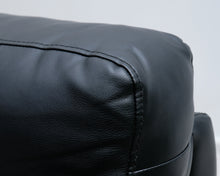 Lataa kuva Galleria-katseluun, 2-istuttava keinonahkasohva musta