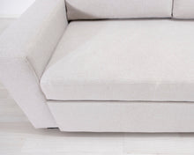 Lataa kuva Galleria-katseluun, 3-istuttava vuodesohva vaaleanharmaa