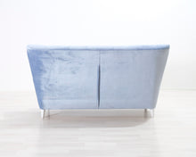 Lataa kuva Galleria-katseluun, 2,5-istuttava kangassohva vaaleansininen