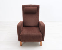 Lataa kuva Galleria-katseluun, Asko nojatuoli rahilla tummanruskea