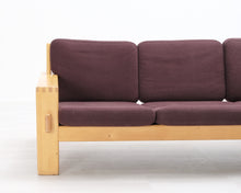 Lataa kuva Galleria-katseluun, Asko Bonanza 3-istuttava kangassohva viininpunainen