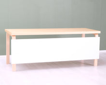 Lataa kuva Galleria-katseluun, Artek työpöytä 70 x 180 cm koivu / valkoinen