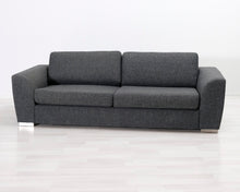 Lataa kuva Galleria-katseluun, 3-istuttava kangassohva harmaa