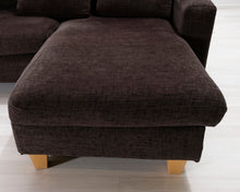 Lataa kuva Galleria-katseluun, 3-istuttava divaanisohva ruskea