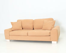 Lataa kuva Galleria-katseluun, Asko Kielo 2,5-istuttava kangassohva ruskea
