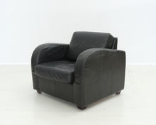 Lataa kuva Galleria-katseluun, Antiikkinahkainen nojatuoli