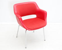 Lataa kuva Galleria-katseluun, Kilta nojatuoli kirkkaanpunainen