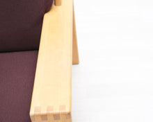 Lataa kuva Galleria-katseluun, Asko Bonanza 3-istuttava kangassohva viininpunainen