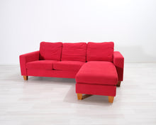 Lataa kuva Galleria-katseluun, 3-istuttava divaanisohva punainen