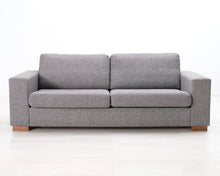 Lataa kuva Galleria-katseluun, 3-istuttava kangassohva harmaa