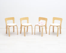 Lataa kuva Galleria-katseluun, Artek N65 lastentuoli koivu - valkoinen laminaatti