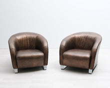 Lataa kuva Galleria-katseluun, Natuzzi nojatuoli ruskea