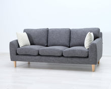 Lataa kuva Galleria-katseluun, Asko Regina 3-istuttava kangassohva harmaa