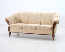 Lataa kuva Galleria-katseluun, 3-istuttava kangassohva beige