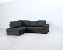 Lataa kuva Galleria-katseluun, 4-istuttava avokulmasohva tummanharmaa