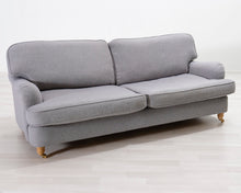Lataa kuva Galleria-katseluun, 3-istuttava kangassohva harmaa